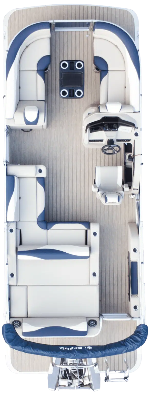 Overhead photo of dual lounge