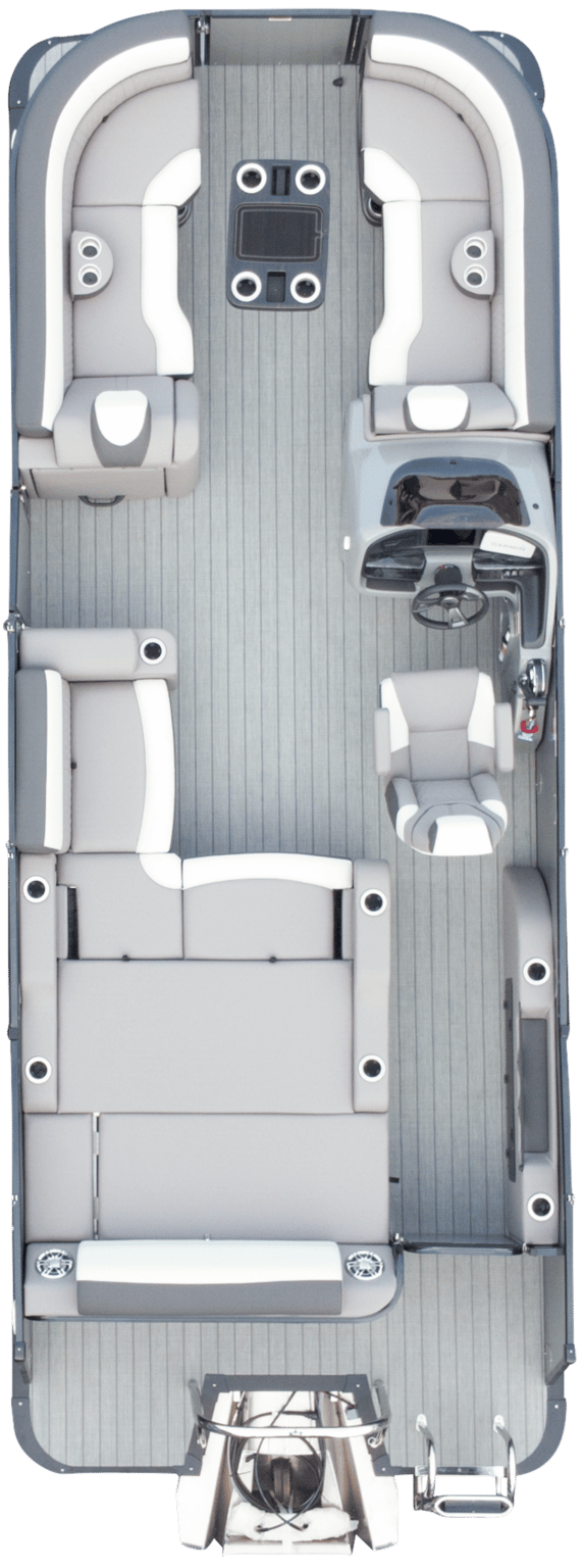 Overhead photo of dual lounge