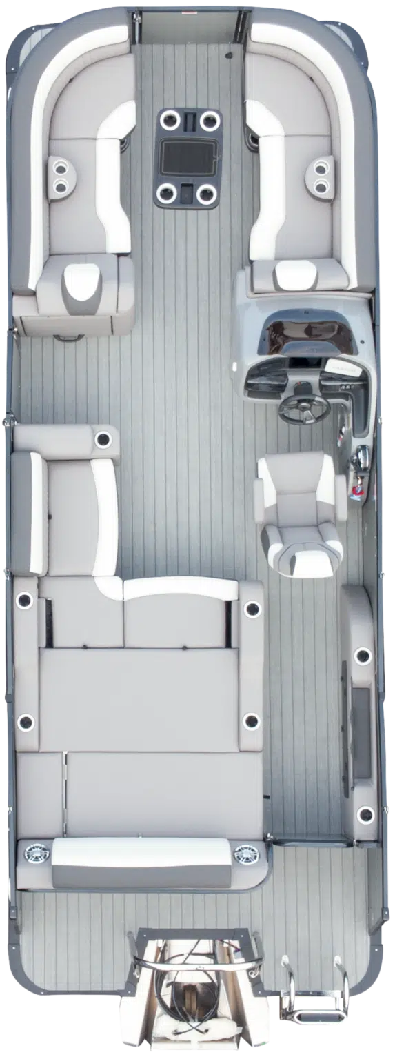 Overhead photo of dual lounge