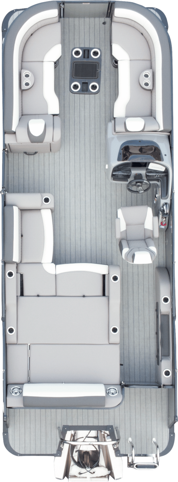 Overhead photo of dual lounge 27″