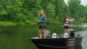 Friends enjoying some fishing on Legend Boats R15 SC