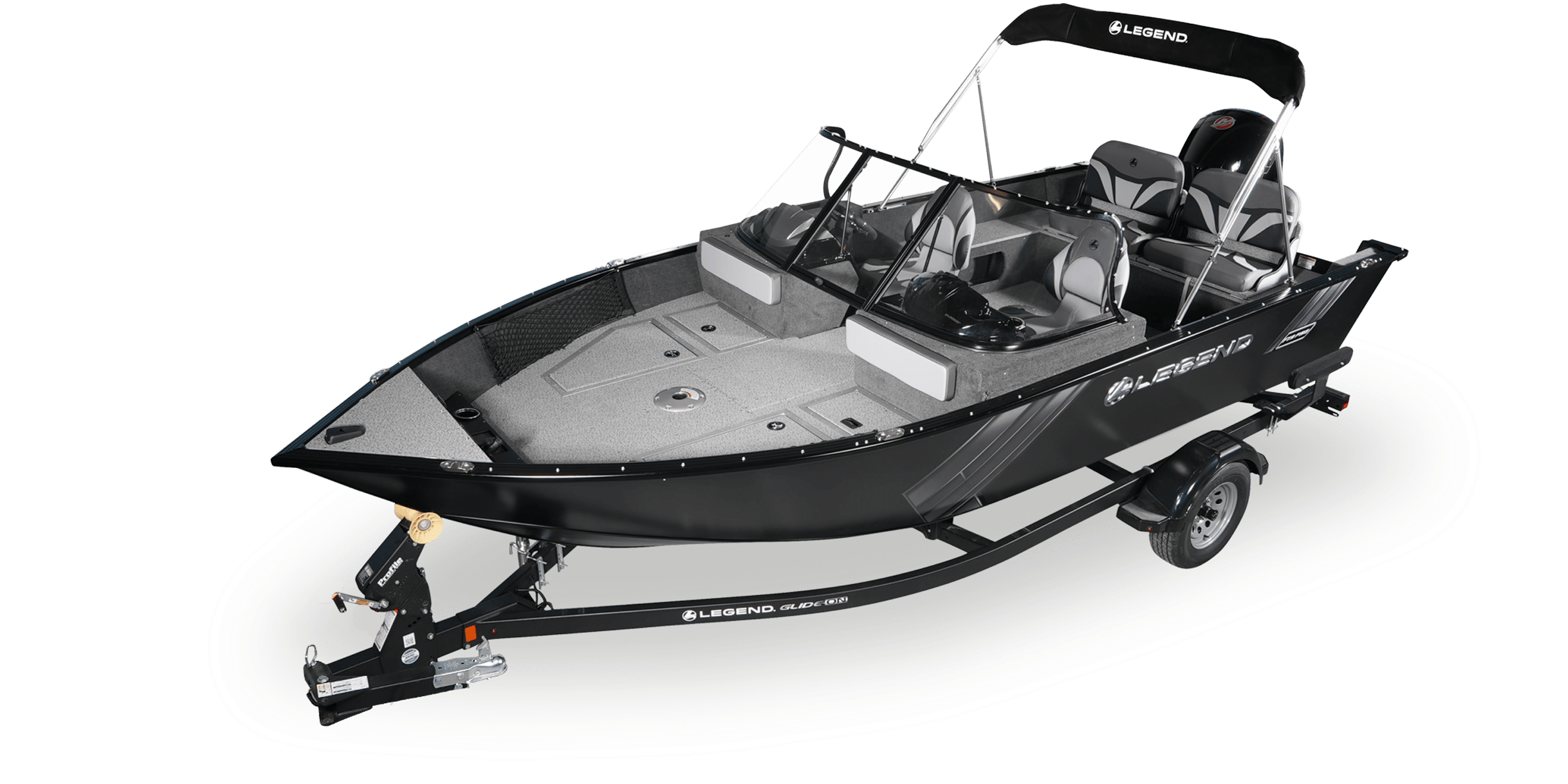 Front angle image of the f19 pro with hydraulic steering