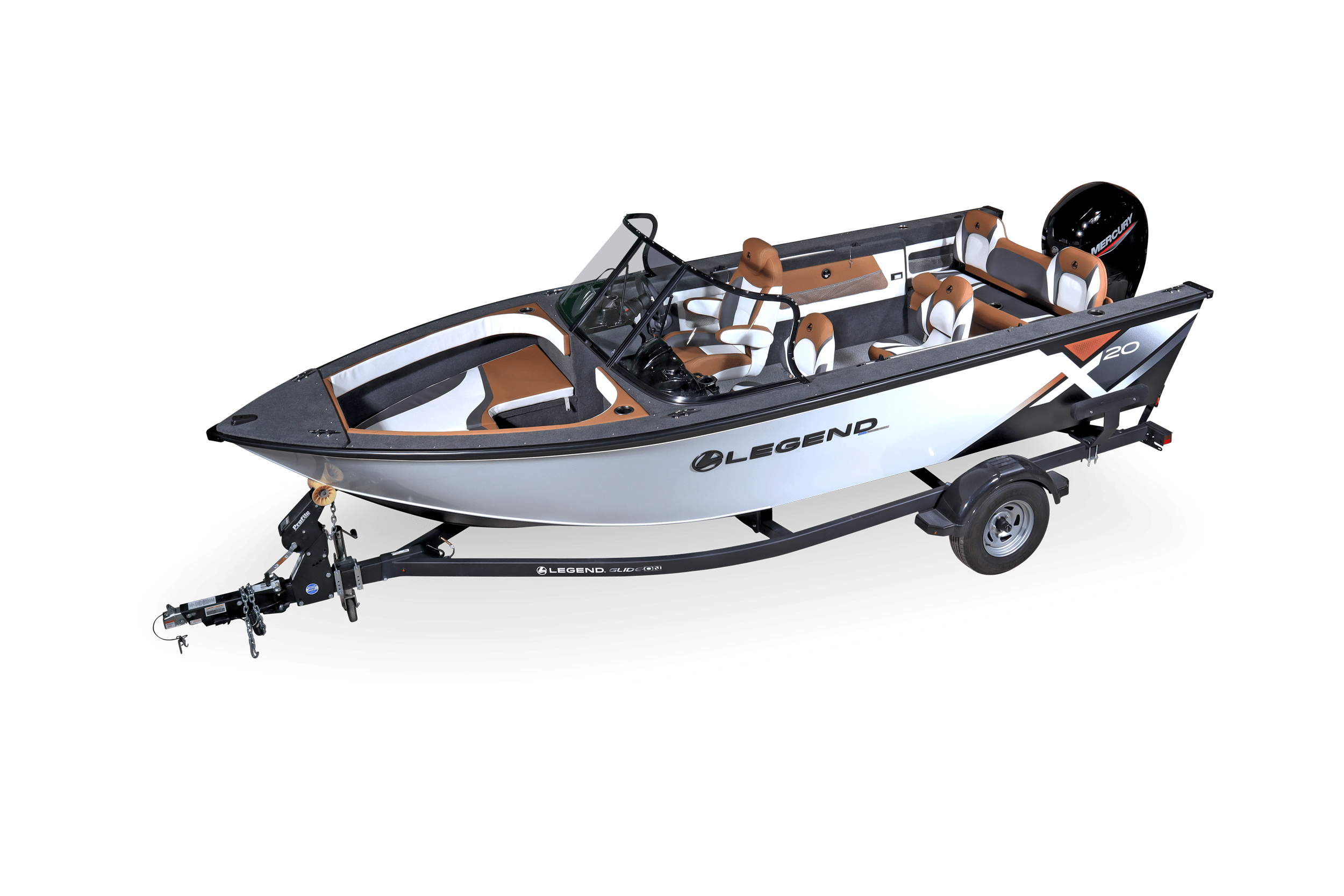 Front angle image of the x20 with hydraulic steering