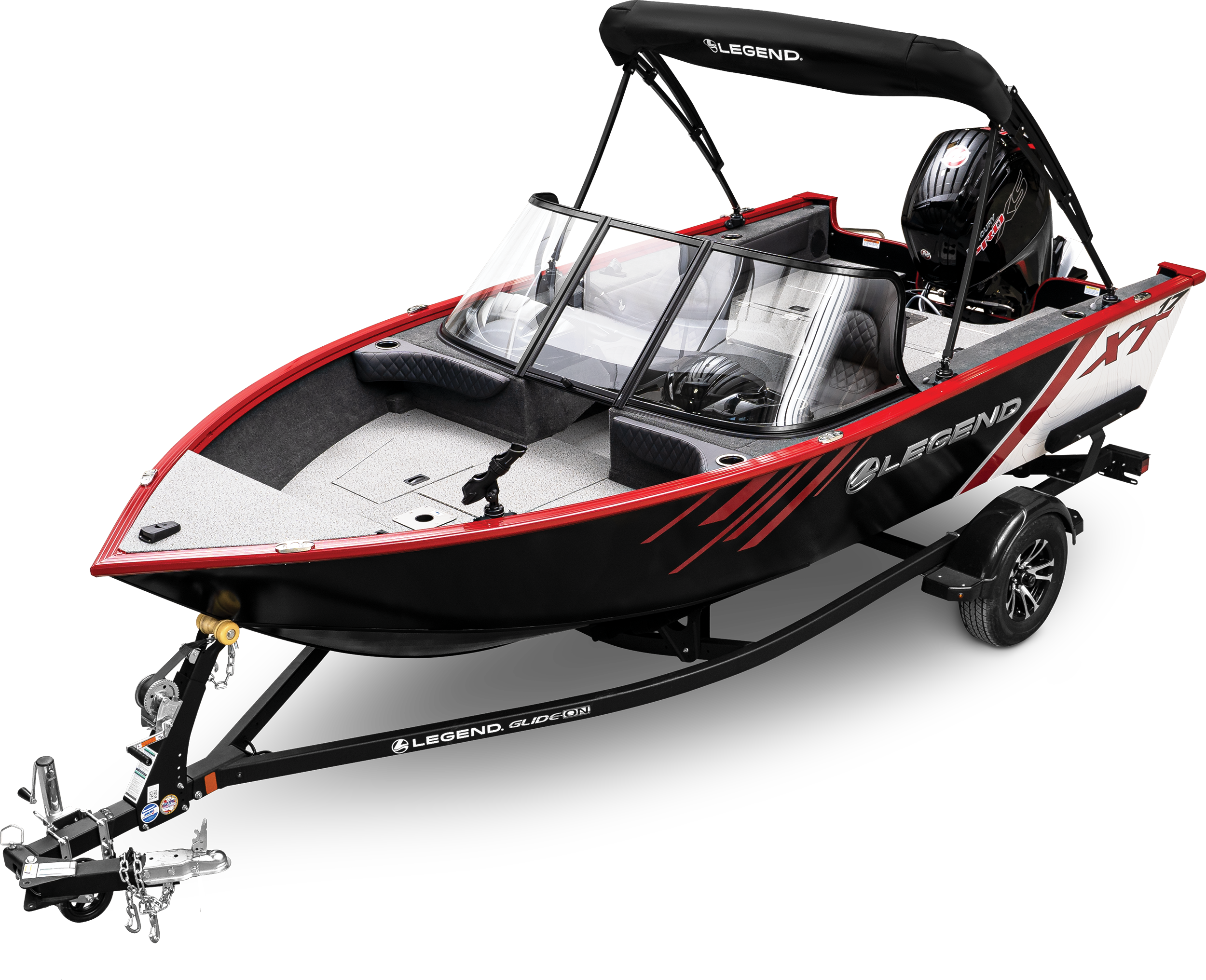Front angle image of 17 XT Black / Chilli Pepper Red.