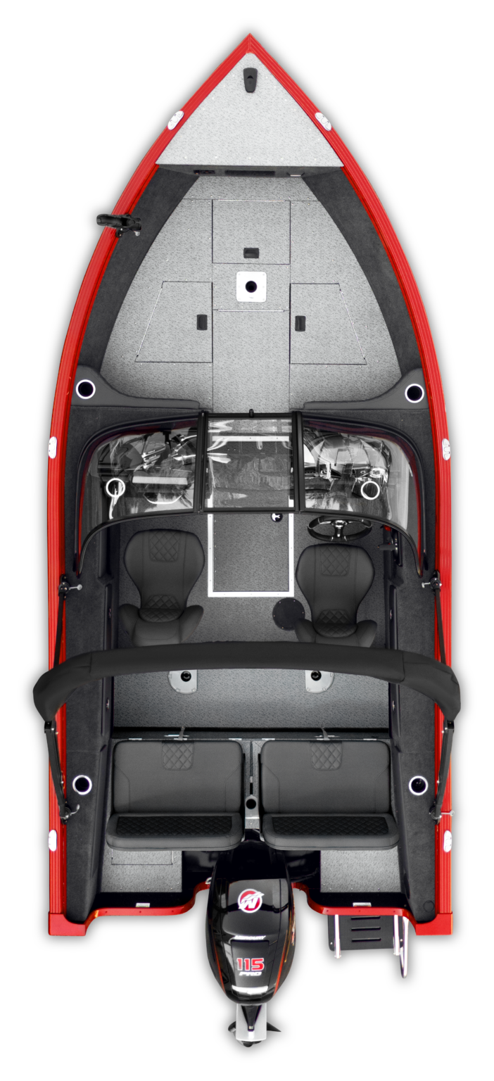 Overhead photo of 17 xt black / chilli pepper red