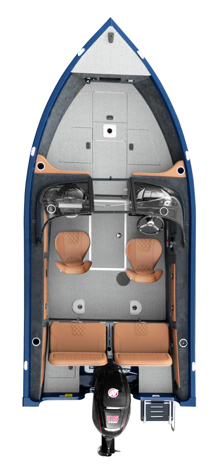 Overhead photo of 17 xt white / sapphire blue