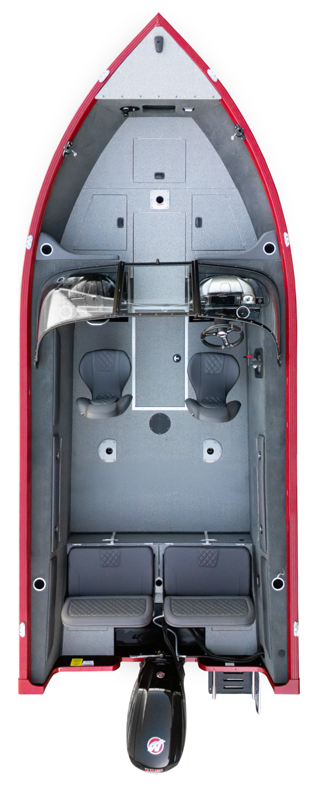 Overhead photo of 19 xt black / chilli pepper red