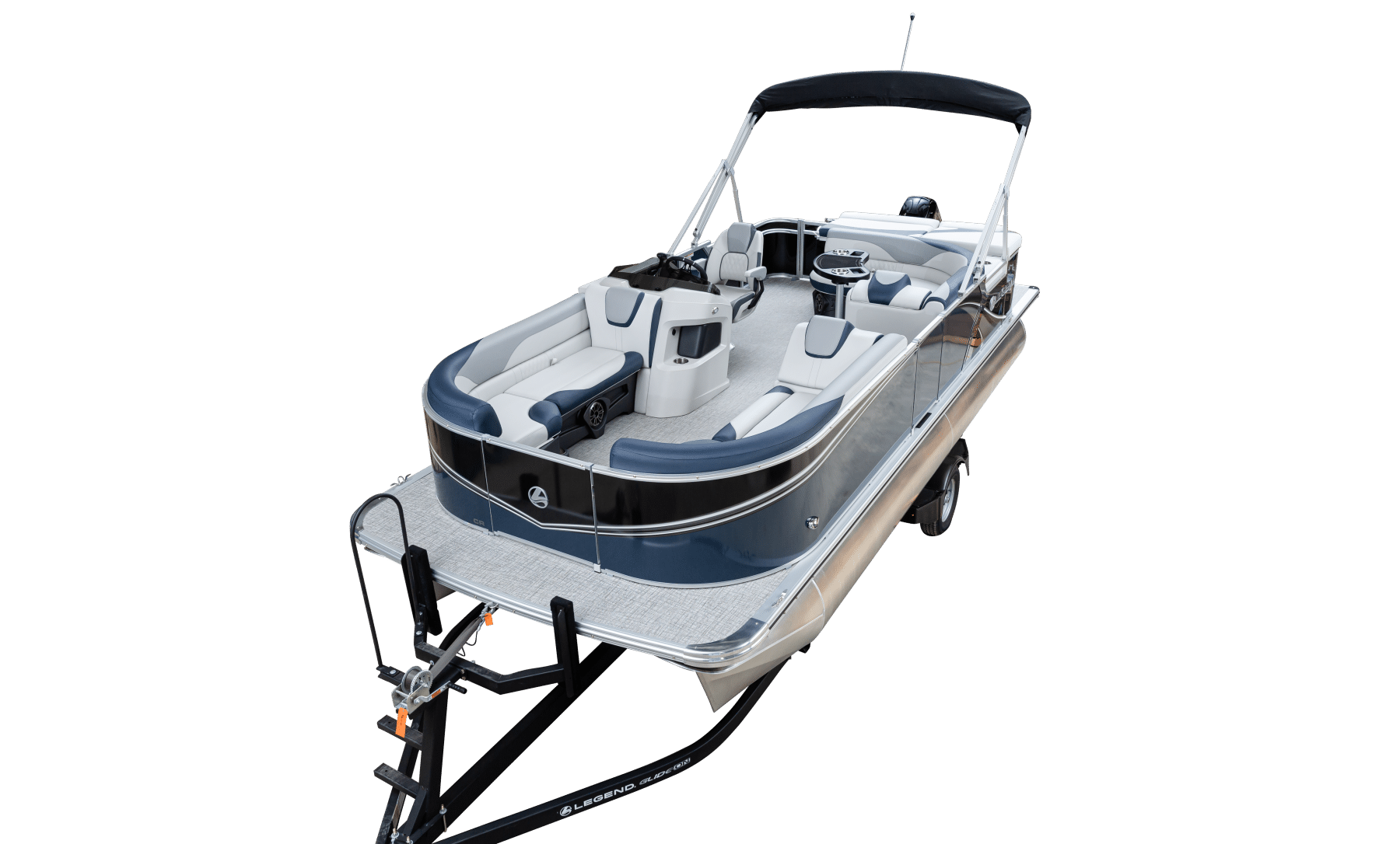 Front angle image of the q 21 c steel blue sport