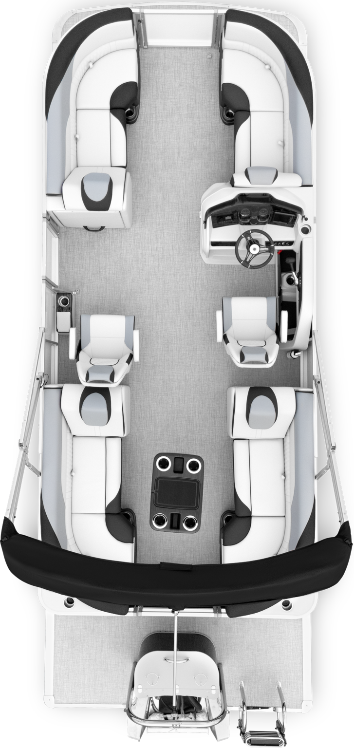 Overhead photo of q 23 ql white metallic sport