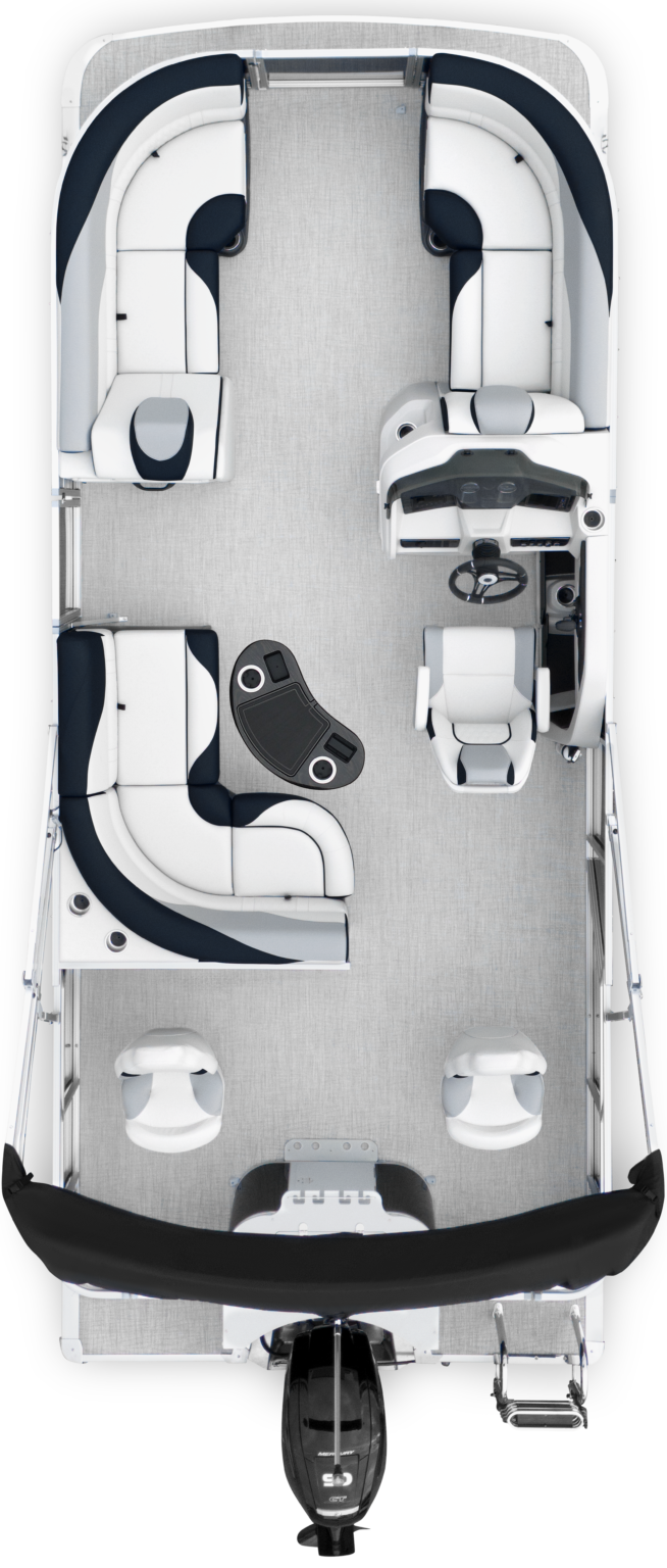 Overhead photo of q 21 rf white metallic