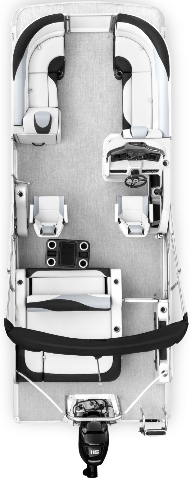 Overhead photo of q 23 crl white metallic