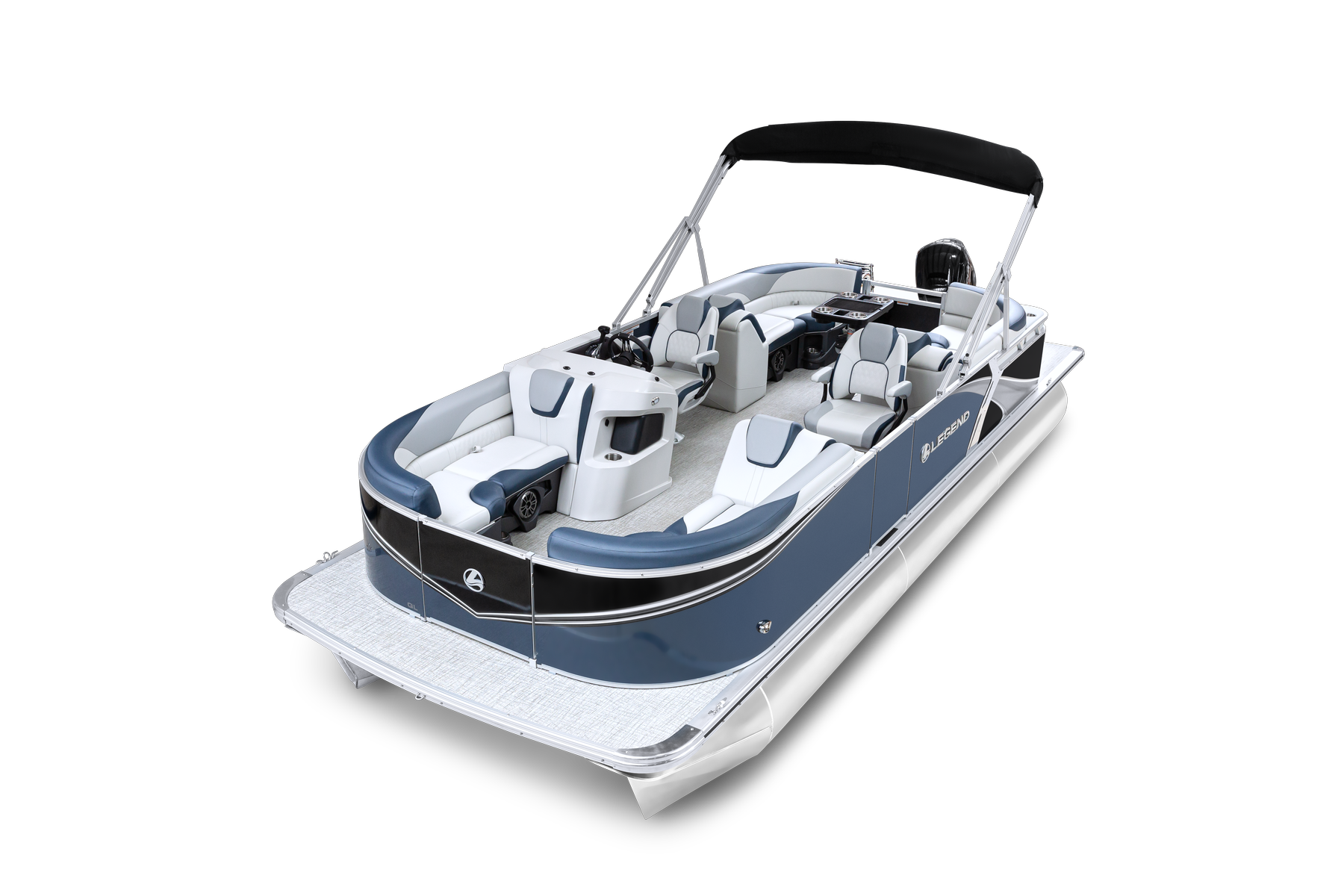 Front angle image of the q 23 ql steel blue sport