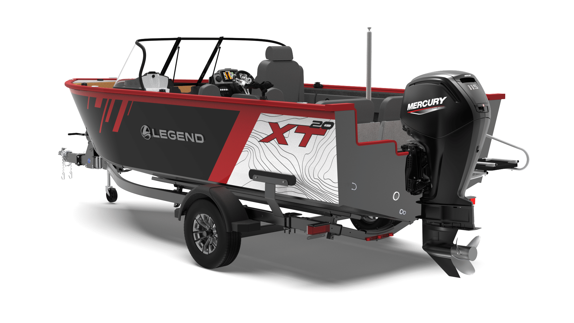 Front angle image of 20 XT Black / Chilli Pepper Red.
