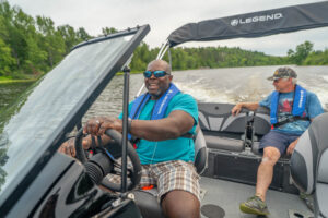Friends enjoying their Legend Boats 18 XTR