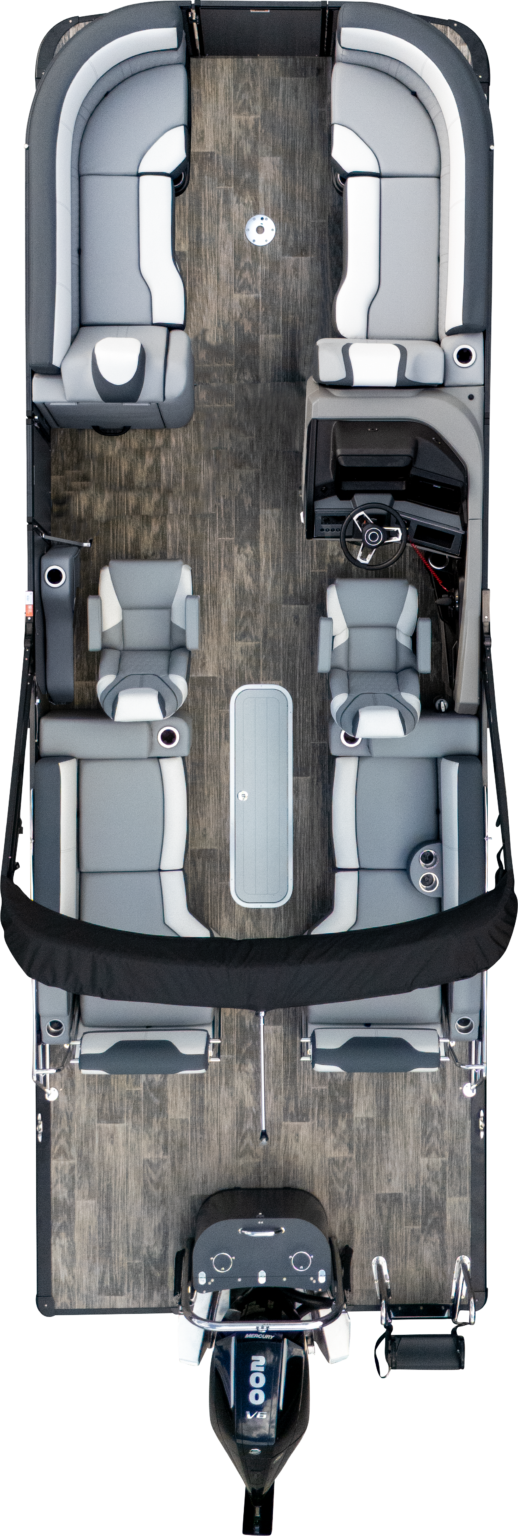 Overhead photo of vetta levata 23 qls white / charcoal